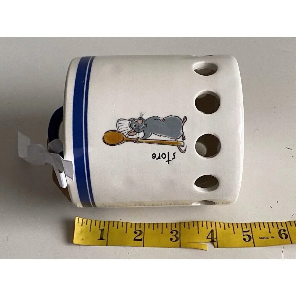Rae Dunn Disney Pixar Ratatouille Ceramic Canister Cellar Store With Holes NEW‎